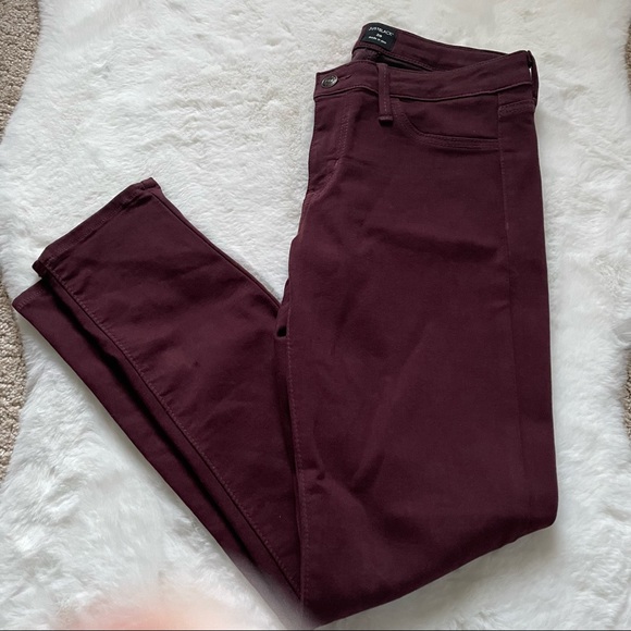 Just Black Maroon Jeans - Picture 1 of 6